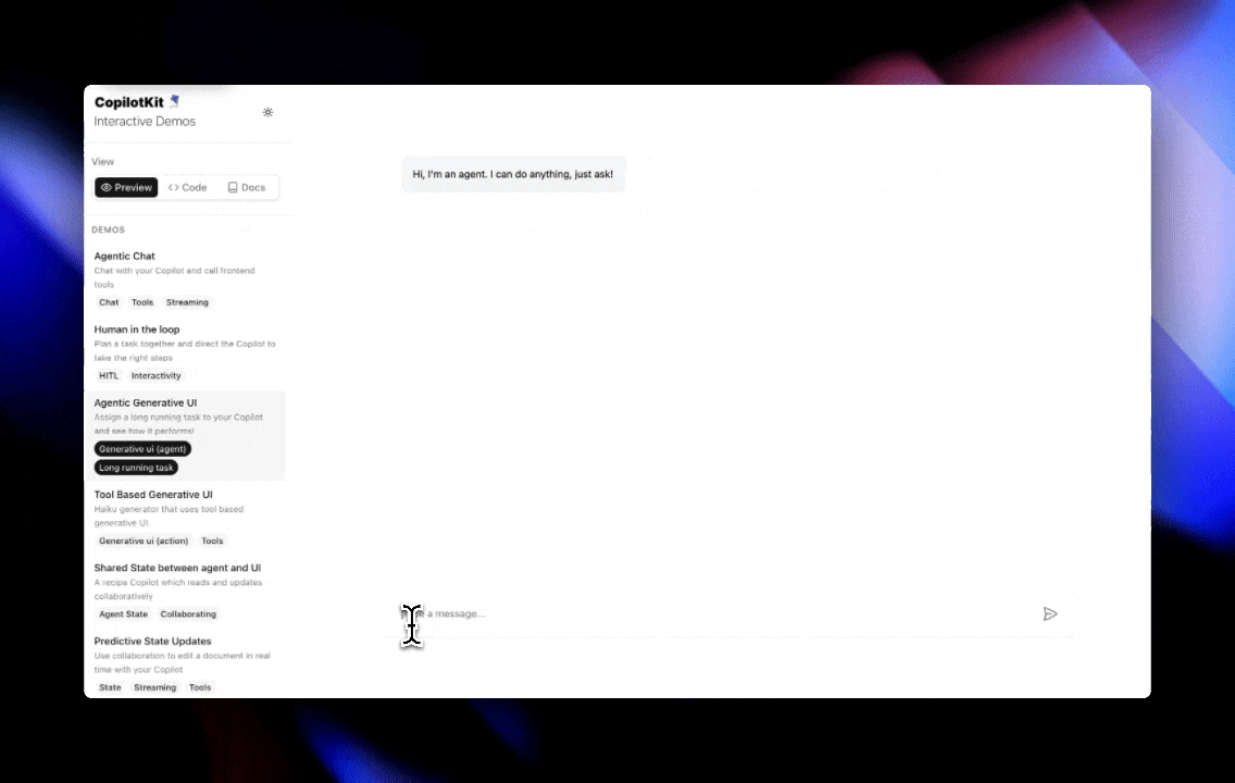 Agentic Generative UI